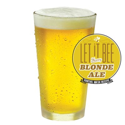 Let It Bee Honey Blonde Ale Glass